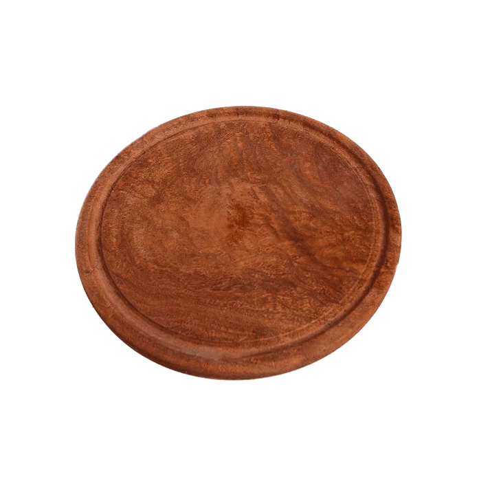 Estilo Austral | Handmade Round Algarrobo Wood Plate - Rustic Tableware