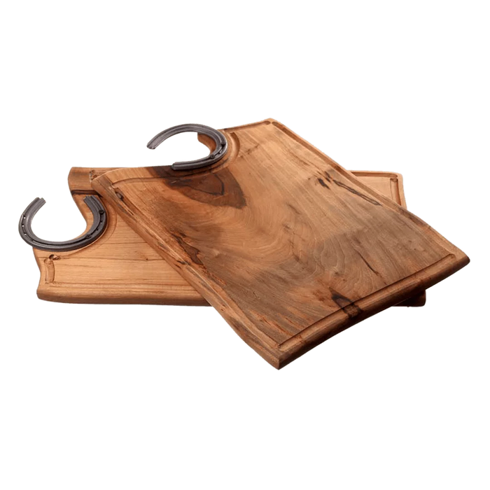 Estilo Austral | Handmade Soita Wood Grilling Board with Horseshoe - BBQ Essential | Tabla para Asado