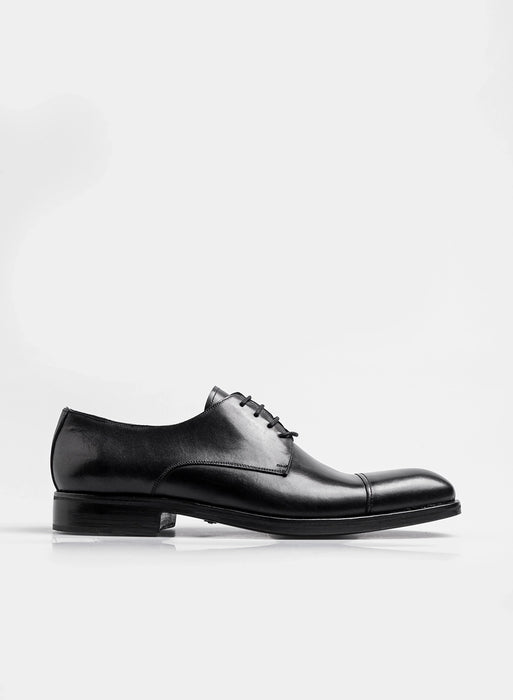 Etiqueta Negra | Premium Men's Formal Lace-up Shoe - Bovine Leather Elegance for Refined Occasions