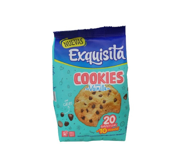 Exquisita Cookies Baunilha em Pó para Biscoitos Prontos para Assar - Pronto em 10 Minutos, 300 g / 10,6 oz para 20 biscoitos 