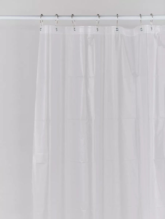 Extra Thick Mafalda Plastic Shower Curtain Protector with Hooks - Bathroom Decor