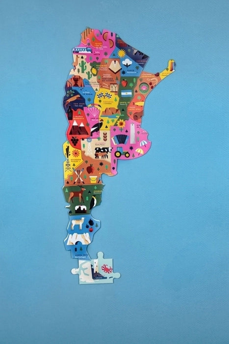 Diente De León 78-Piece Puzzle Argentine Provinces Map Mapa de Argentina Jigsaw