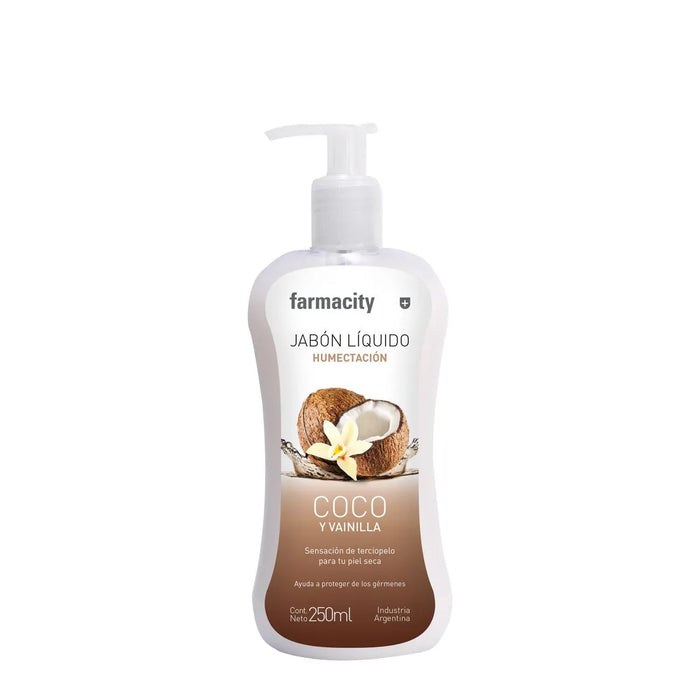 Farmacity Coconut Liquid Soap - Moisturizing Body Wash 250 ml