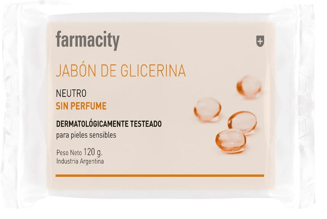 Farmacity Glycerin Soap Bar - Moisturizing and Gentle Cleansing | 120 g