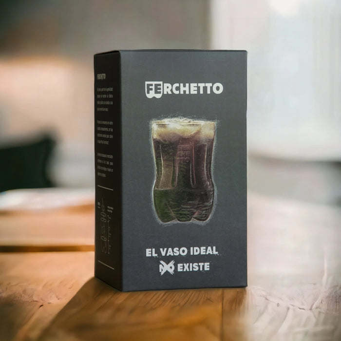 Ferchetto Box Simple - Creative Design, Glass Tumbler, Evolutionary Pitcher with Stirrer & Coaster