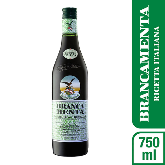 Fernet Branca Ricetta Italiana Bitter Amaro Licor de Infusão de Ervas Sabor a Menta (750 ml / 25,4 oz) 
