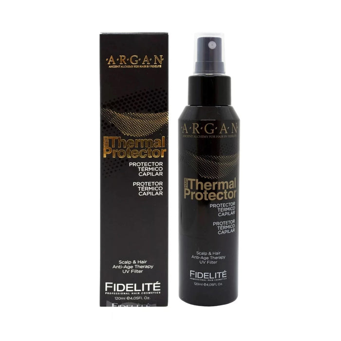 Fidelite Argan Thermal Protector - Hair UV Filter, Heat Shield, Silky Smoothness,  120 ml / 4.05 fl oz