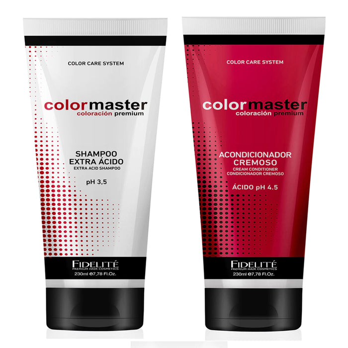 Fidelite Color Master Shampoo & Conditioner Combo - Each, Extra Acid Care, 230 ml  / 7.77 fl oz