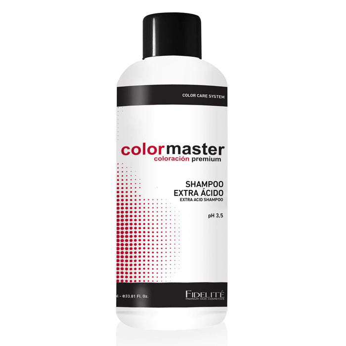 Fidelite Elevate Your Hair Color with Color Master Shampoo - Extra Acid Formula for Vibrant Locks, 1000 ml / 33.8 fl oz