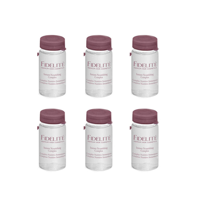 Fidelite Instant Nutritive Complex Ampoule - Hair Revitalization - 6 x 15 ml Units / 0.50 fl oz