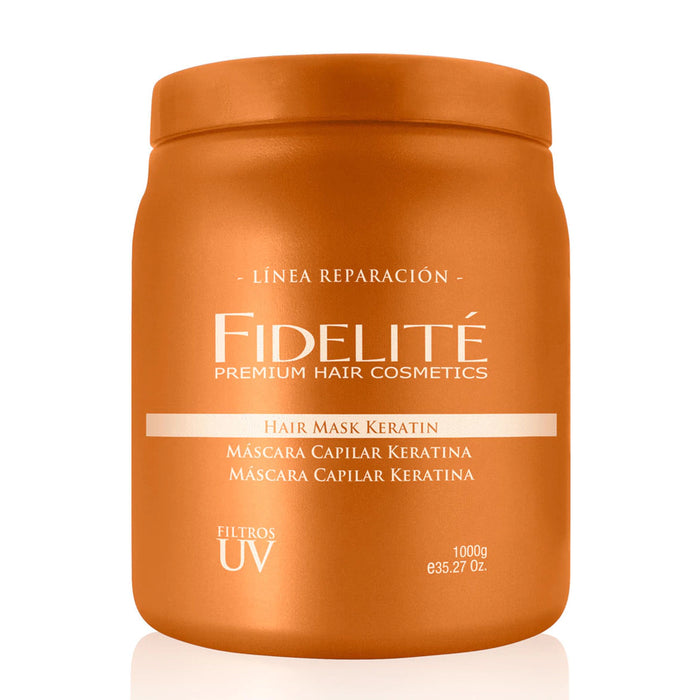 Fidelite Transform Your Hair with Keratin Repair Mask - Silky Smooth, Frizz-Free Tresses Await, 1000 g / 35.2 fl oz