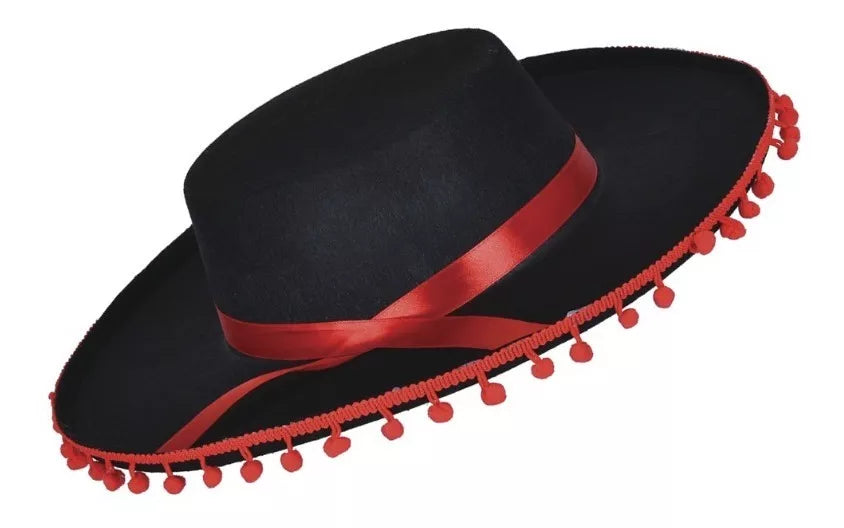 Flamenco Party Hat for Costume Fiesta Fun - Colorful Cotillon Accessory