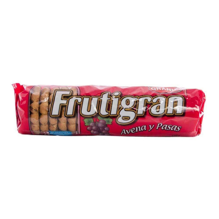 Frutigran Avena y Pasas Biscoitos Doces com Aveia e Passas, 250 g / 8,8 oz (embalagem com 3) 