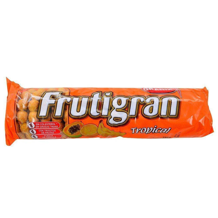 Frutigran Tropical Sweet Cookies com sabor de mamão, aveia, banana e laranja, 175 g / 6,1 oz (embalagem com 3) 