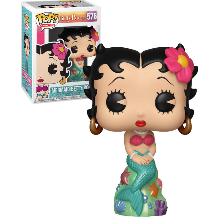 Funko Pop - Figura coleccionable de vinilo Betty Boop Mermaid # 576 - Edición de animación exclusiva