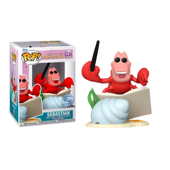 Funko Pop Disney The Little Mermaid Sebastian # 1239 Special Edition - Exclusive Collectible Figure for Disney Fans