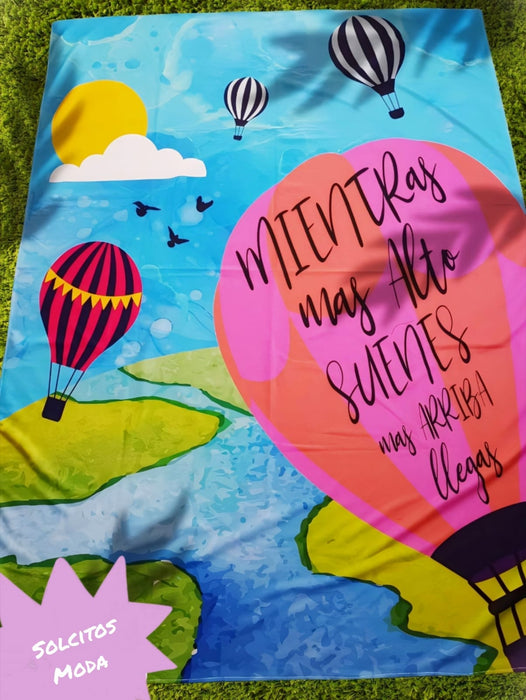 Solcitos Moda Luxurious XL Towels Balloons - Elevate Your Style with Vibrant Designs - Perfect for Beach and More - Toallones XL Globos 1.50 m x 2.00 m