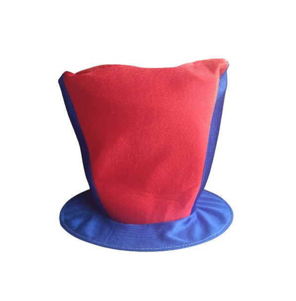 Galera Vertical San Lorenzo Blue & Red Top Hat Unisex Carnival Accessory Fun Themed (One Size Fits All)