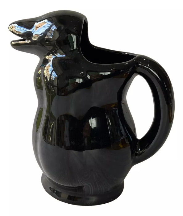 Genérica Penguin Ceramic Pitcher - Black - Pastel Colors - 1 Liter Capacity - Unique Kitchen Decor