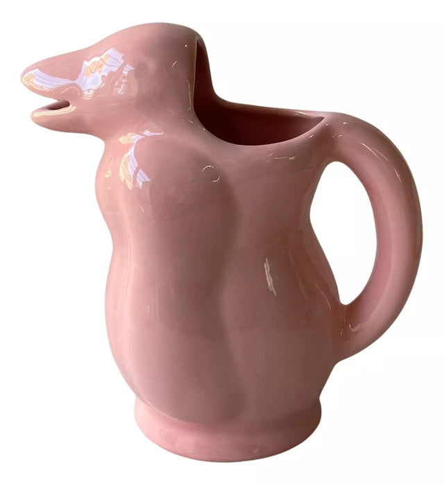 Genérica Pink Penguin Ceramic Pitcher - Pastel Colors 1L