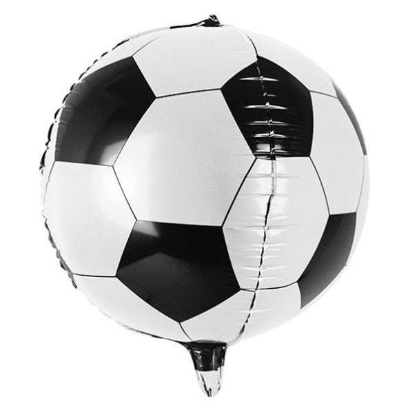 Globo Pelota 10-Piece Football Soccer Balloons Metallic Mylar Balloon Decoration for Birthday Party World Cup Party, 46 cm / 18.1" (pack of 10)