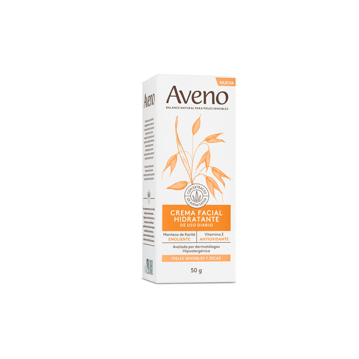 Aveno | Gluten-Free Hydrating Face Cream for Sensitive and Dry Skin - Skin Care Solution | 50 g / 1.76 fl oz