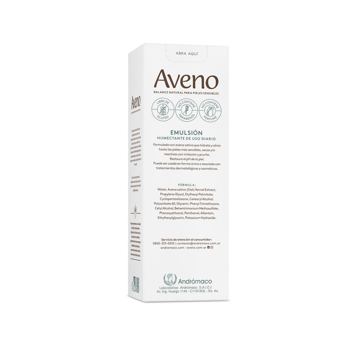 Aveno | Gluten-Free Hydration & Protection for Sensitive Skin - Body Emulsion 250 ml / 8.45 fl oz