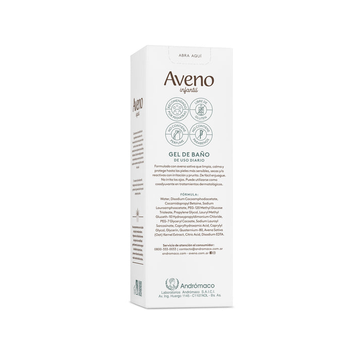 Aveno | Gluten-Free Kids' Bath Gel: Nourish and Protect Young Skin with Aveno's Gentle Formula | 250 g / 8.81 fl oz