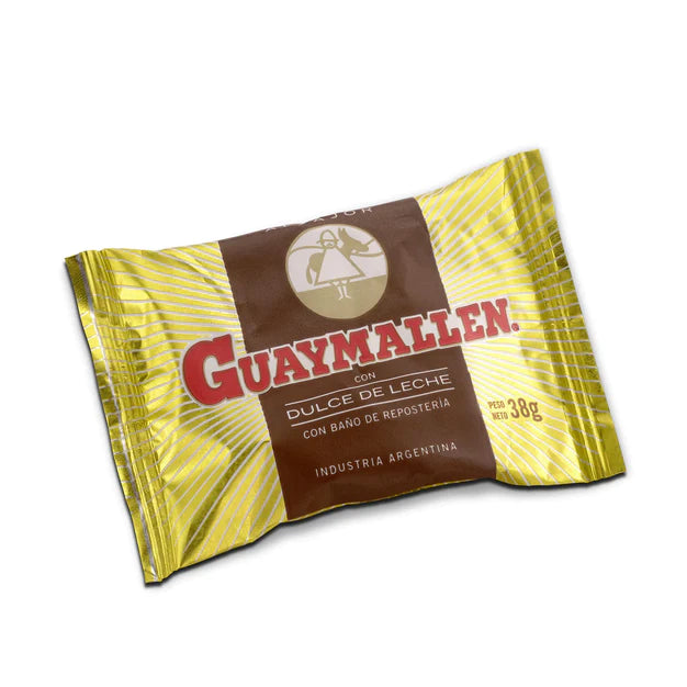 Guaymallén Alfajor Chocolate com Doce de Leite, 38 g / 1,3 oz (pacote com 12) 