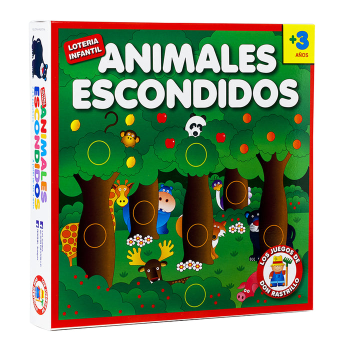 Ruibal Animales Escondidos Family Fun Board Game | Hidden Animals - First Games for Kids