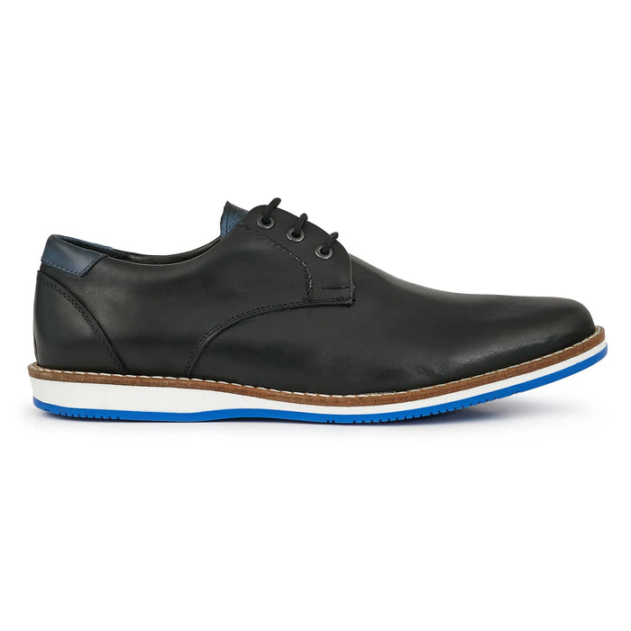 Briganti | Men's Black Horatio Shoe - 100% Leather, Ultra Lightweight, Stylish Comfort for Every Occasion