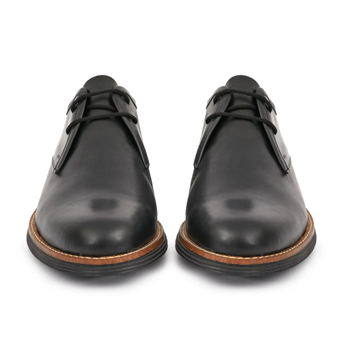 Briganti | Men's Black Leather Shoe - 100% Leather, Classic Elegance for Every Occasion