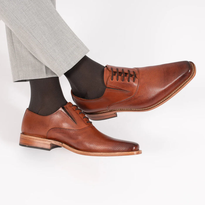 Briganti | Men's Asturias Leather Shoe - 100% Leather, Elastic Fit, Stylish Comfort for Every Occasion