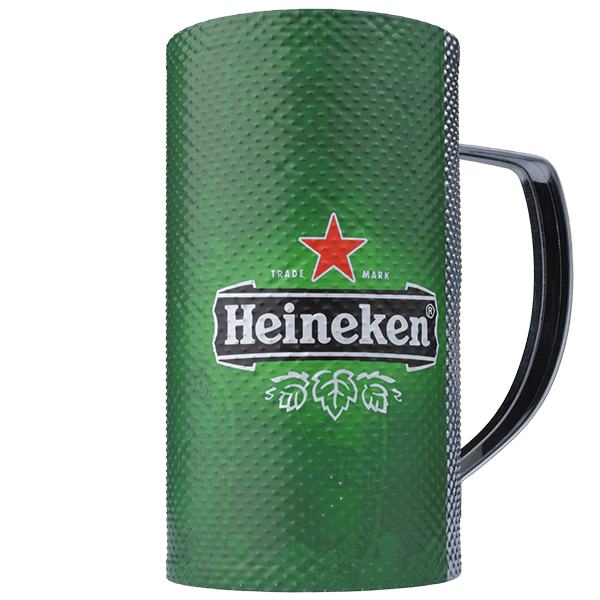 Vaso Térmico Guiro de Acero Inoxidable - Heineken , Vaso Güira 750 cc - 19 cm x 10 cm