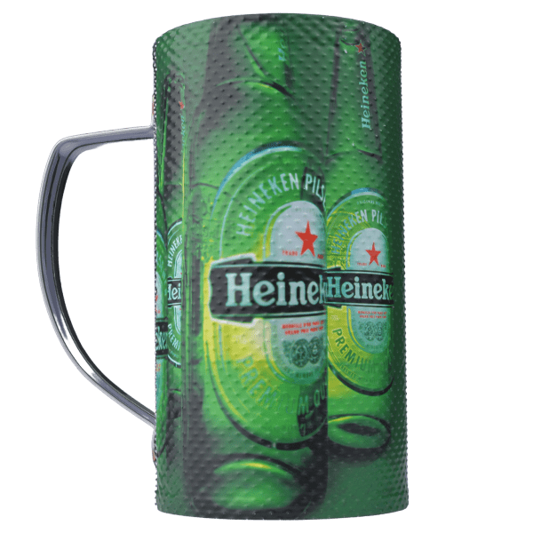 Stainless Steel Guiro Shaker, Thermal Tumbler Heineken Vaso Térmico Güira 750 cc - 19 cm x 10 cm