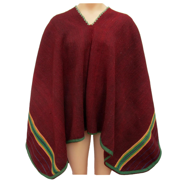 Handcrafted Aguayo Poncho: Norteño Argentinian Style - Vintage Inspired - Artisanal