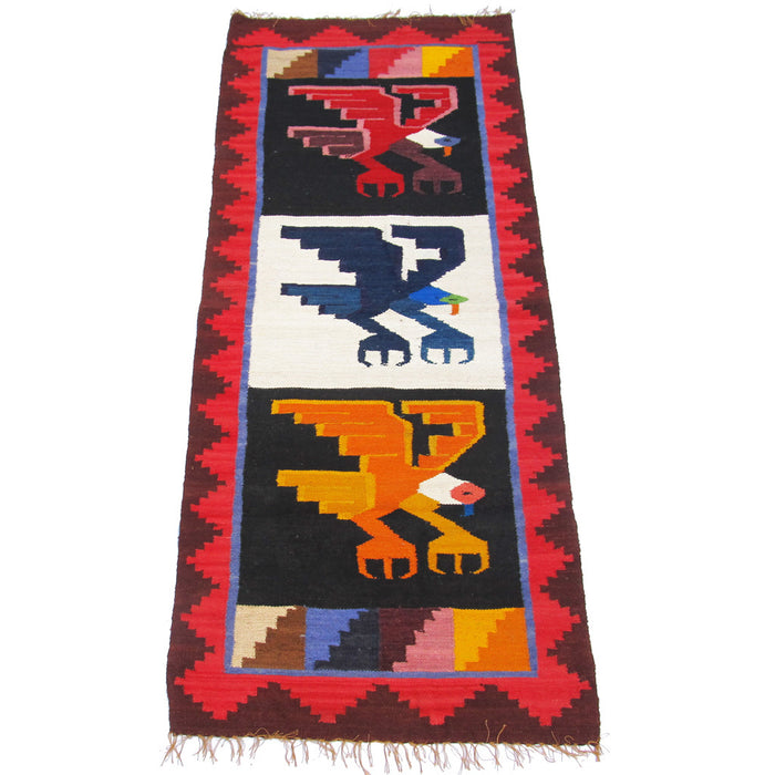 Handcrafted Alpaca Tapestry: Eagle Motif, Northern Argentinean Style
