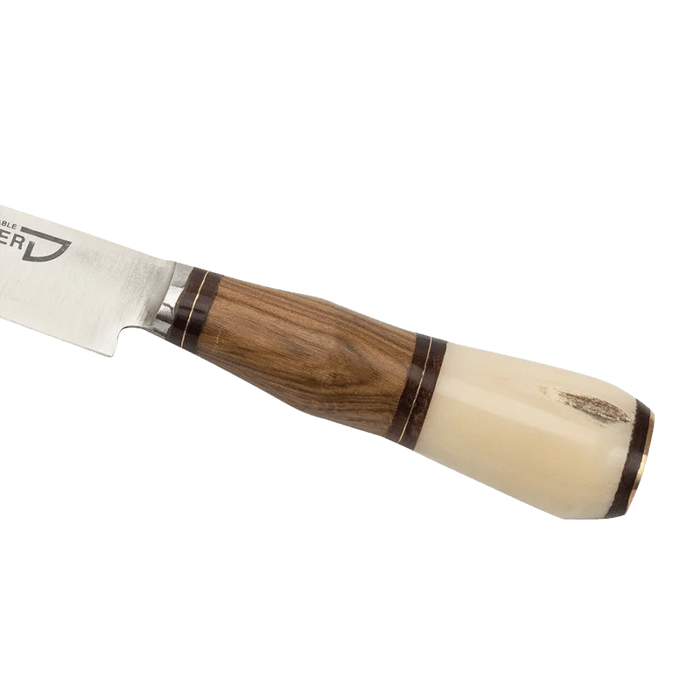 Handcrafted Argentine Tradition Knife - Stainless Steel, Bone and Wood Handle | Include leather scabbard