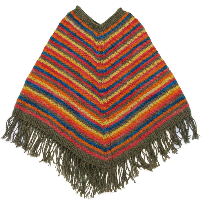 Handcrafted Artisanal Poncho: Unique Norteño Argentinian Style - One-of-a-Kind Designs