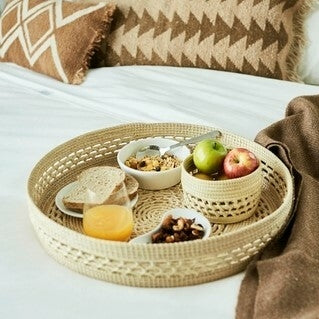 Matriarca Handcrafted Round Trays - All-Purpose Mix of Traditional Techniques - Woven Masterpieces