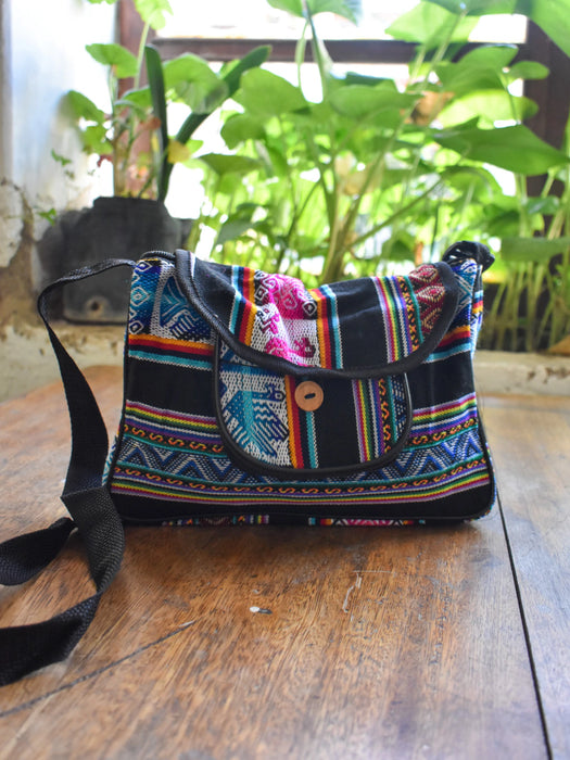 Handwoven Aguayo Fabric Wallet - Elegant Artisanal Cloth Purse (Various Colors)