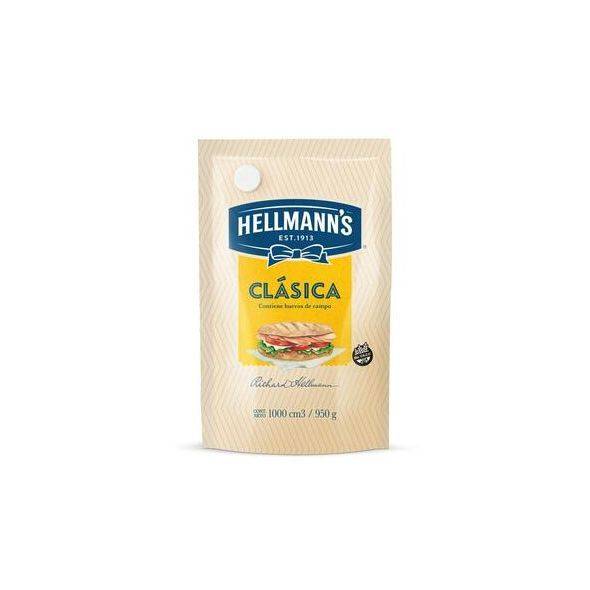 Hellmann's Mayonnaise Classic Argentinian Style Mayonesa in Pouch, 950 g / 33.5 oz bag
