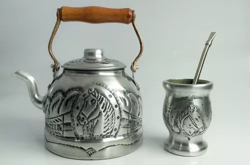 a silver bombilla mate from a small collection of antique silver