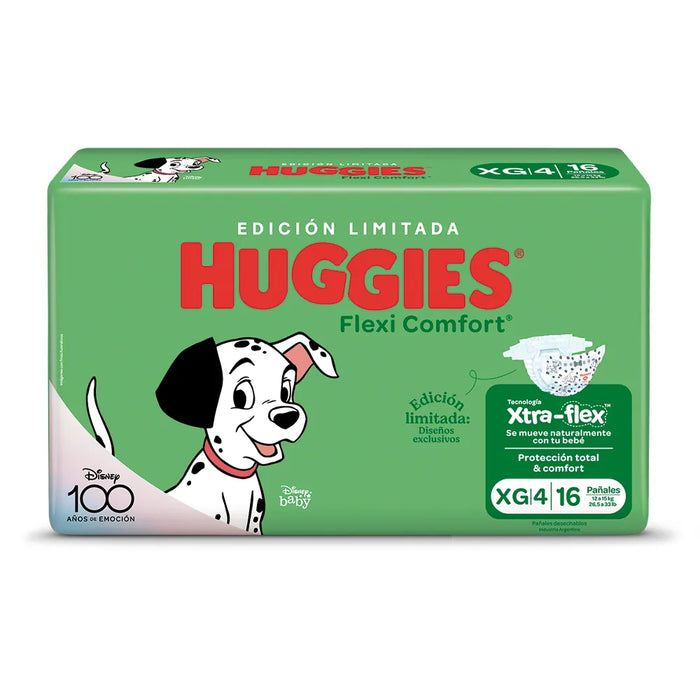Huggies Flexi Comfort Disney XG Diapers - 16 Count Pack - Ultimate Protection and Comfort for Your Baby