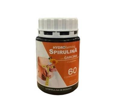 Hydrofarming Spirulina com Garcinia &amp; L-Carnitina Suplemento Alimentar com Vitamina B1 (60 cápsulas) 