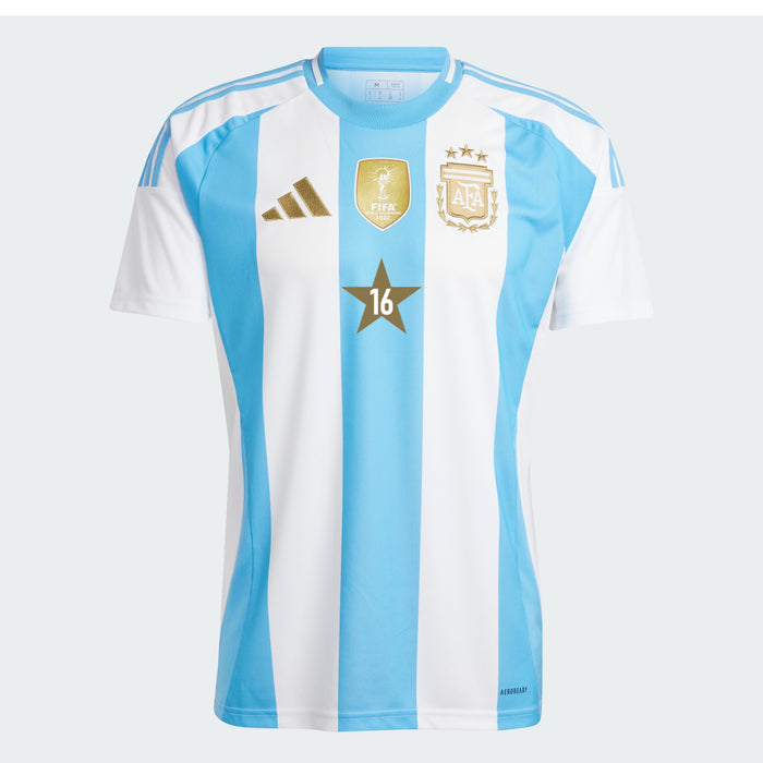 Adidas Argentina 24 Home Jersey -Dos veces campeones de la Copa América | Camiseta de local de Argentina con parche de campeones 24