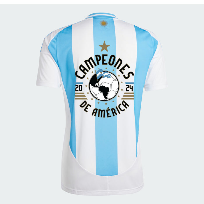 Adidas Argentina 24 Home Jersey -Dos veces campeones de la Copa América | Camiseta de local de Argentina con parche de campeones 24