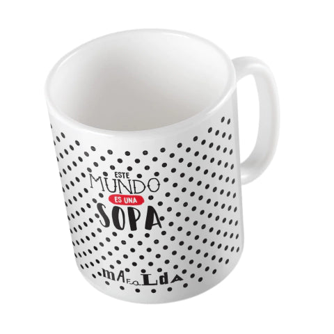 Imanías Mafalda Basta Ceramic Mug – Unique and Durable Coffee Cup for Daily Enjoyment, Microwave Safe