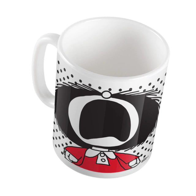 Imanías Mafalda Basta Ceramic Mug – Unique and Durable Coffee Cup for Daily Enjoyment, Microwave Safe