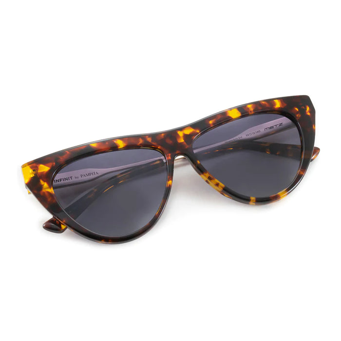Infinit | Pampita's Metz Carey Sunglasses - Polarized Gray Degrade Lens, UV Protection - Trendy Shades for Stylish Sun Defense